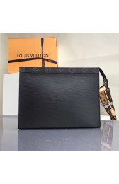 Luxury Louis Vuitton Epi Leather Pochette Voyage MM Black M61692 VS07218