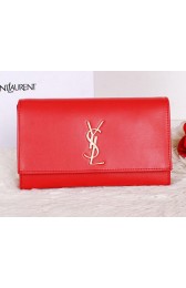 Luxury Yves Saint Laurent Classic Monogramme Clutch Y7131 Red VS03121
