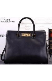 Luxury Yves Saint Laurent Medium Trois Clous Tote Bag Y7118 Black VS03522