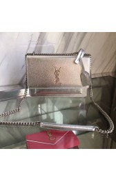 Medium Sunset Monogram Saint Laurent Bag Silver 441971 VS08885