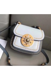 Miu Miu Goat Leather Shoulder Bag Blue 5BD030 VS02324