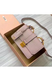 Miu Miu Goat Leather Shoulder Bag Grey 5BH609 VS00517
