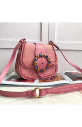 Miu Miu Goat Leather Shoulder Bag Pink 5BD034 VS04461