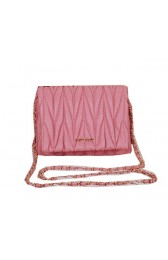 miu miu Matelasse Leather Flap Shoulder Bag BL083 Pink VS07929