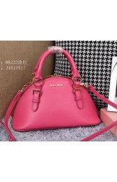 miu miu Original Goat Leather Top Handle Bag 88222 Rose VS07976