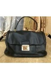 miu miu Soft Nappa-effect Calf Leather Bag RN1079 Black VS03899