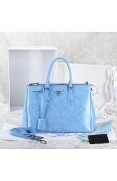 Prada 2274 Burnished Leather Handbag in Lake Blue LSS VS01870