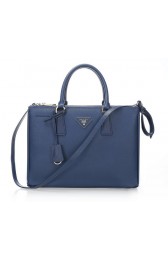 Prada 33CM Saffiano Leather Tote Bag BN2274 Royal VS06412