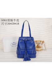 PRADA B5061H Royal Studded Leather Bucket Bag VS02868