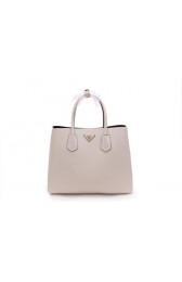 Prada BN2756 OffWhite Saffiano Calfskin Leather Tote Bag VS08025