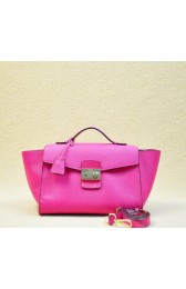 Prada BR5034 Rosy Saffiano Calf Leather Flap Bag VS04296