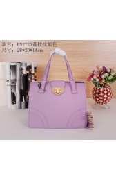 Prada Grainy Leather Top Handle Bag BN2725 Lavender VS01019