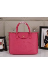 Prada Grainy Leather Tote Bag BN2603 Rose VS07593