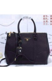 Prada Grainy Leather Tote Bag BN2830 Black VS09113