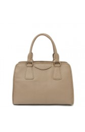 Prada Import Original Burnished Leather Tote Handbag BN2205 in Apricot XZ VS03915