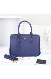 Prada Killer's Bag 2274 Original Clemence Leather Handbag in Blue LSS VS08638