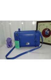 Prada Lux Nappa Leather Flap Bags BT0993 Blue VS09799