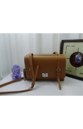 Prada Lux Nappa Leather Flap Bags BT0993 Camel VS02887