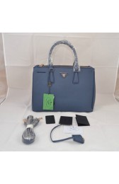 Prada Mingdu 2274 Saffiano Leather Handbag in Sapphire Blue VS02697