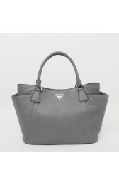 Prada Original Calfskin Leather Tote BN2435 in Grey XZ VS09304