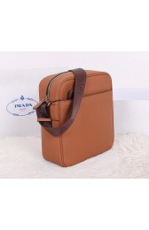 Prada Original Grainy Leather Messenger Bag VS0510 Wheat VS07945
