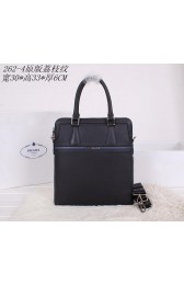 Prada Original Grainy Leather Tote Bag P2624 Black VS05290