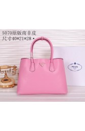 Prada Original Leather Tote Bag BN5070 Pink VS08045