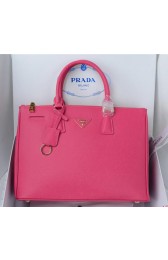Prada Saffiano Calfskin Leather Tote Bag PBN1786 Rose VS06992