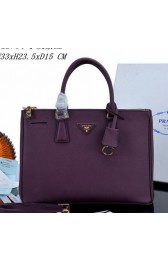 Prada Saffiano Calfskin Leather Tote Bag PBN2274 Purple VS01920