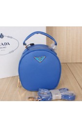 Prada Saffiano Leather Hobo Bags BL0896 Blue VS01887