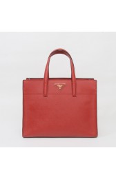 Prada Saffiano Leather Tote Bag BN2603 in Red XZ VS09013