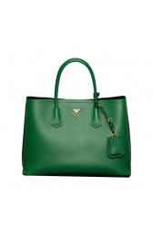 Prada Saffiano Leather Tote Bag BN2756 Green VS04231