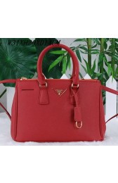 Prada Saffiano Leather Tote Bag PBN1801 Red VS06275