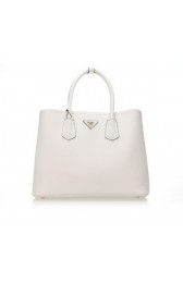 Prada Saffiano Leather Tote Bags BN2756 White VS02012