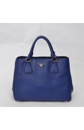 Prada Shopper Tote BN2579 in Blue Original Clafskin Leather XZ VS01402