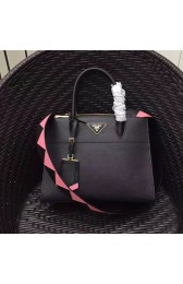 Prada Small Paradigme Saffiano Leather Bag Black 1BA103 VS00557