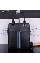 Prada Smooth Leather Tote Bag M38422 Black VS00211