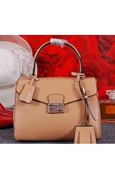 Prada Smooth Leather Tote Bags BN8672 Apricot VS00045