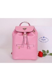 Prada Soft Calf Leather Backpack BZ032L Pink VS00206