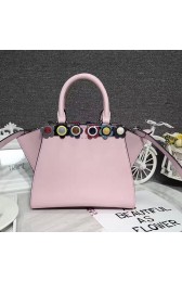 Quality Fendi 3Jours Tote Bag Pink Original Leather 8BH333 VS07078