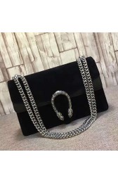 Quality Gucci Dionysus Suede Shoulder Bag Black 400249 VS00332