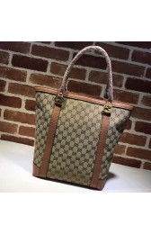 Quality Gucci Miss GG Original GG Canvas Tote Bag Brown 342591 VS08253