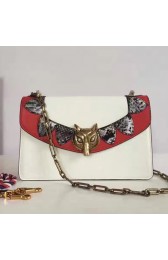 Replica 1:1 Gucci Lilith Leather Shoulder Bag White 431770 VS09251