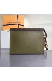 Replica AAA Louis Vuitton Epi Leather Pochette Voyage MM Green M61692 VS00274