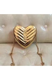 Replica AAAAA Saint Laurent Love Heart Crossbody Bag Gold Y220330 VS05059