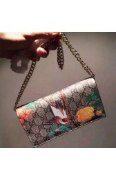 Replica Best Gucci Blooms GG Superme Canvas Chain Wallet 424891 VS00555