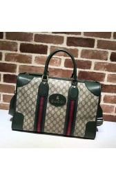 Replica Best Gucci Soft GG Supreme Duffle Bag with Web Green 459311 VS07259