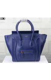 Replica Celine Luggage Micro Tote Bag Original Leather C3308M Royal VS05646