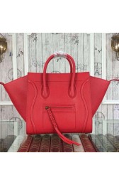 Replica Celine Luggage Phantom Bags Original Leather 99012 Red VS00892