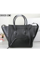 Replica Celine Luggage Phantom Tote Bag Saffiano Leather 3341 Black VS04874